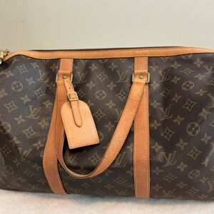 LOUIS VUITTON SAC SOUPLE 45 DUFFLE WITH LOCK AND KEY AND   COA